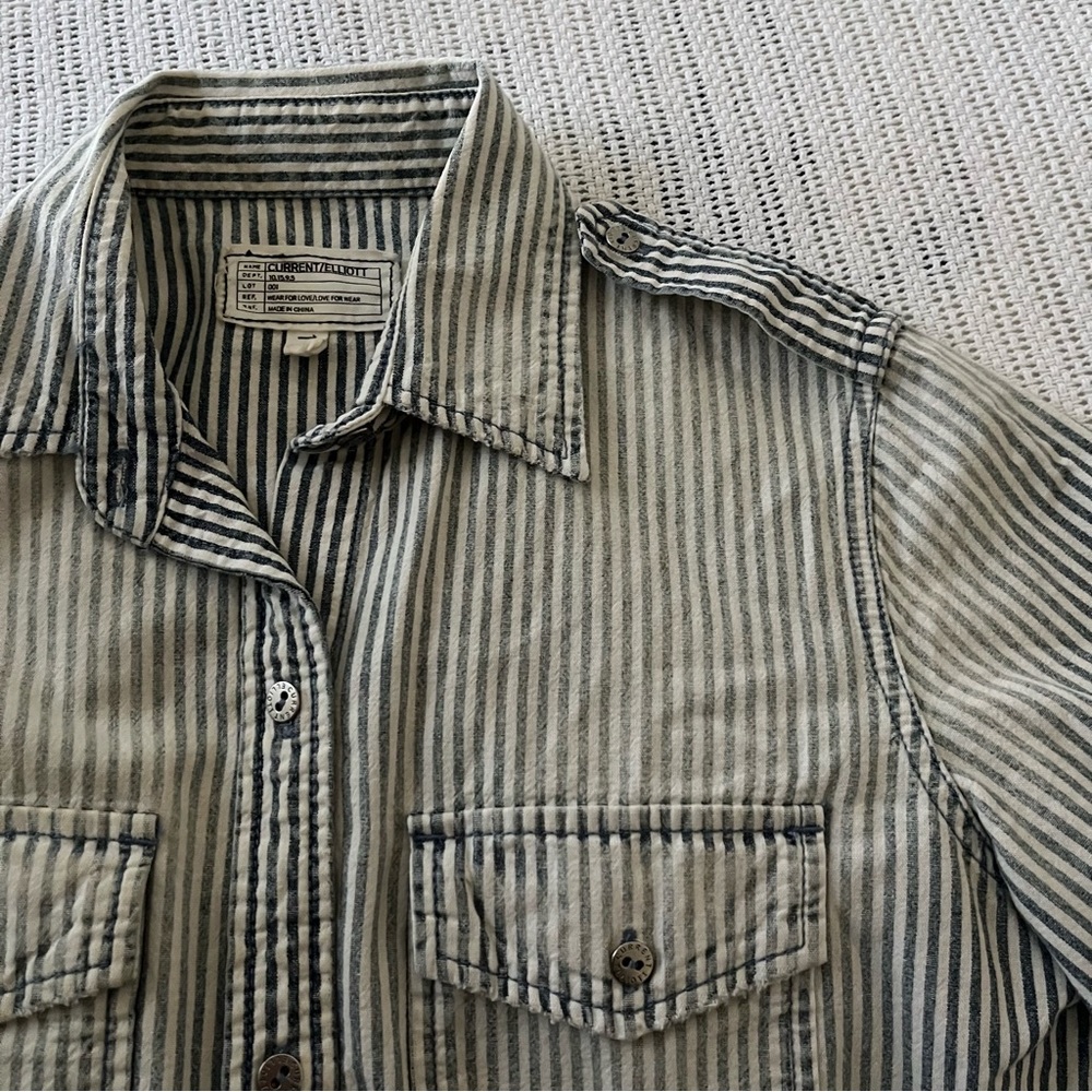 Current Elliott Striped Button Up - image 3